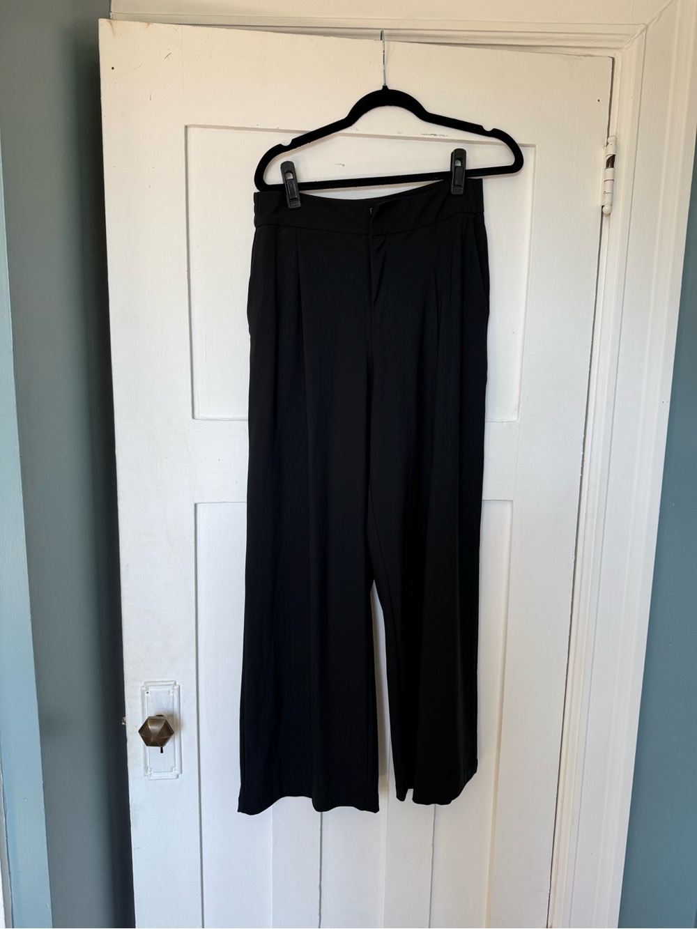 Athleta Black Wide-Leg Dress Pants